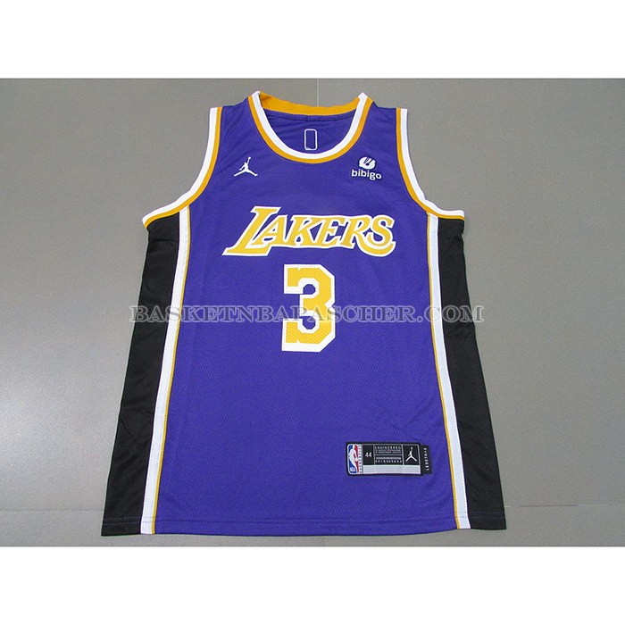 Maillot Los Angeles Lakers Anthony Davis NO 3 Statement 2021-22 Volet